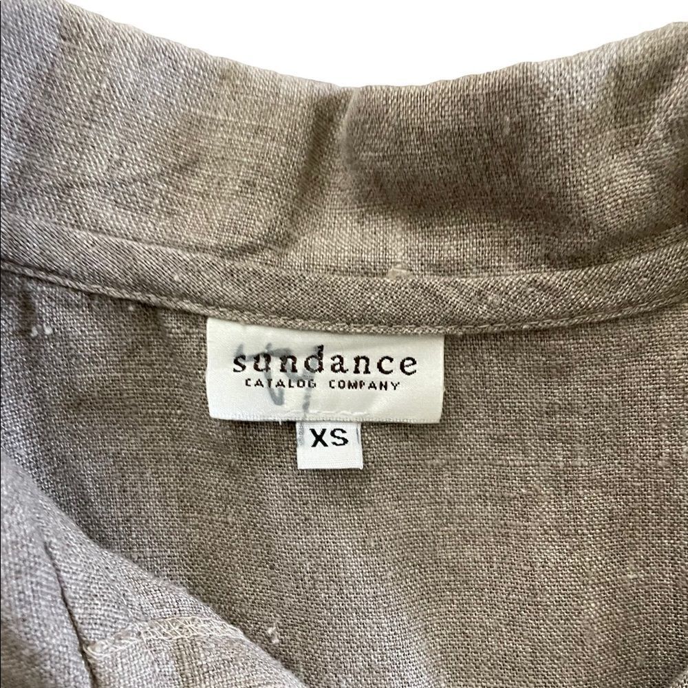 SUNDANCE woven long sleeve button down shirt Size XS Oversized Fit - Picture 6 of 6